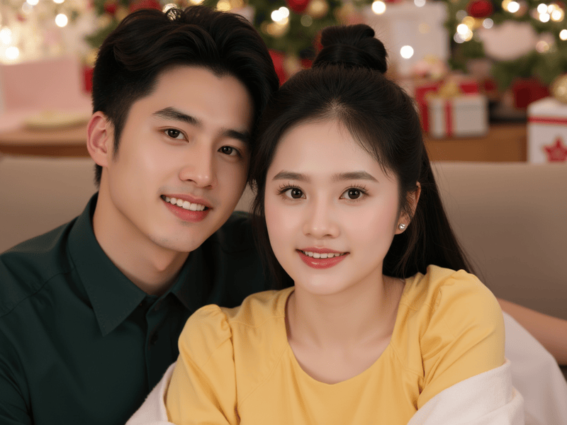 Cặp đôi, couple, con trai, con gái, girl, boy, giáng sinh, christmas, Việt Nam 15