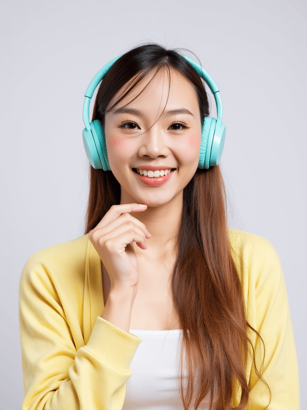 Con gái, nữ, girl, tai nghe, sinh viên, quảng cáo, Việt Nam 17
