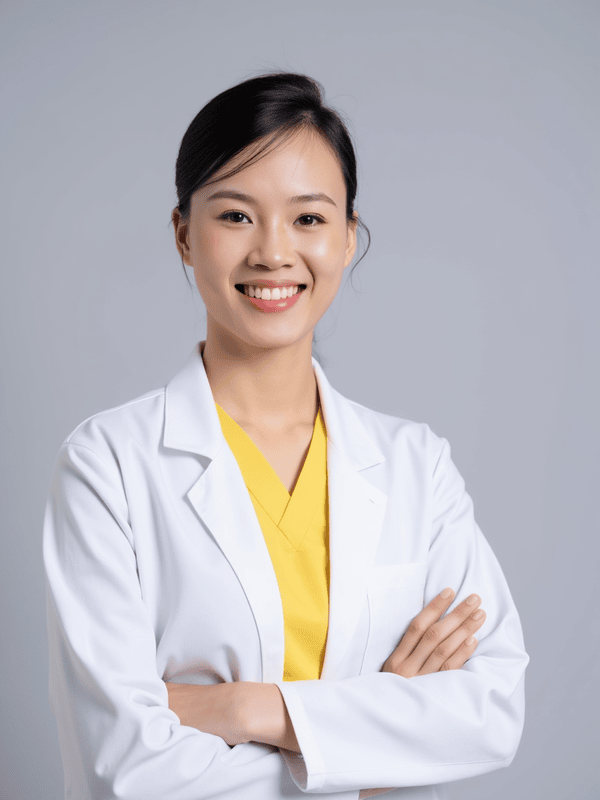 Con gái, nữ, girl, bác sĩ, doctor, quảng cáo, Việt Nam