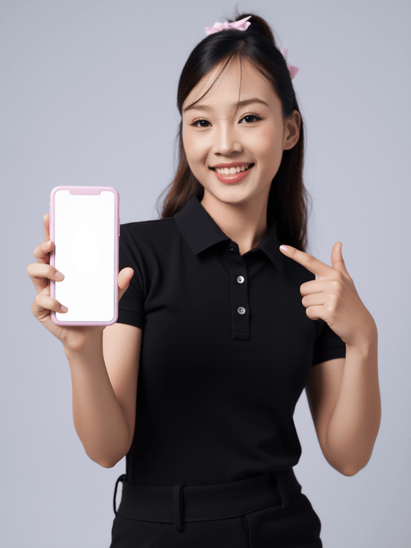 Con gái, cô gái, nữ, girl, văn phòng, cầm điện thoại, quảng cáo, Việt Nam