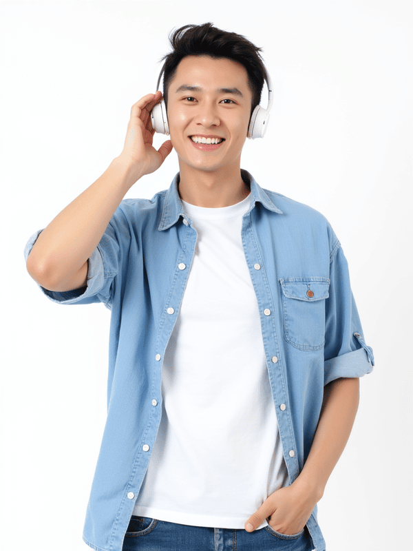 Con trai, nam, boy, tai nghe, sinh viên, quảng cáo, Việt Nam 13