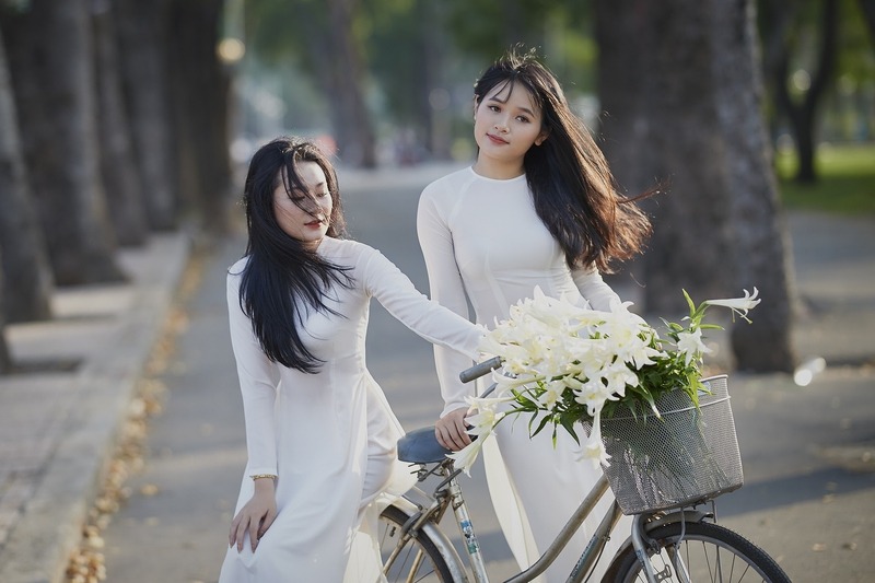 Cô gái, con gái, nữ, áo dài, học sinh, Việt Nam - TieuBaoTruong (9)