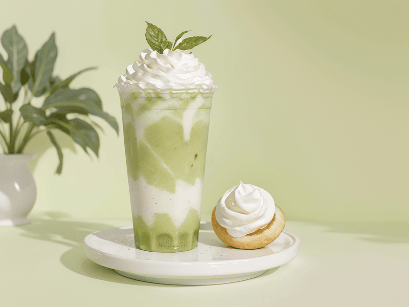 Đá xay, nước uống, drink, kem, ice cream, matcha 1