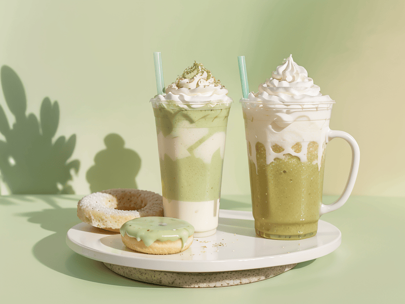 Đá xay, nước uống, drink, kem, ice cream, matcha 3