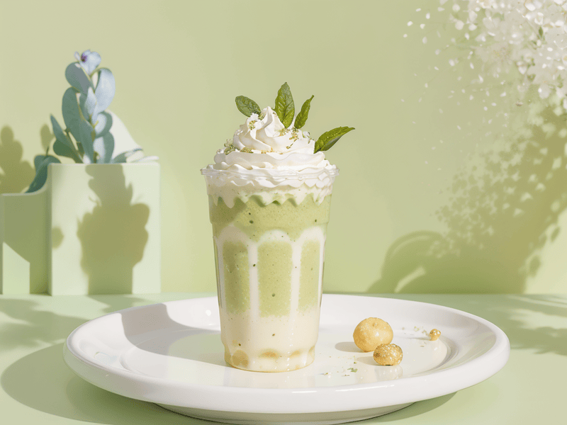 Đá xay, nước uống, drink, kem, ice cream, matcha 4