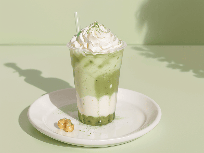 Đá xay, nước uống, drink, kem, ice cream, matcha 5