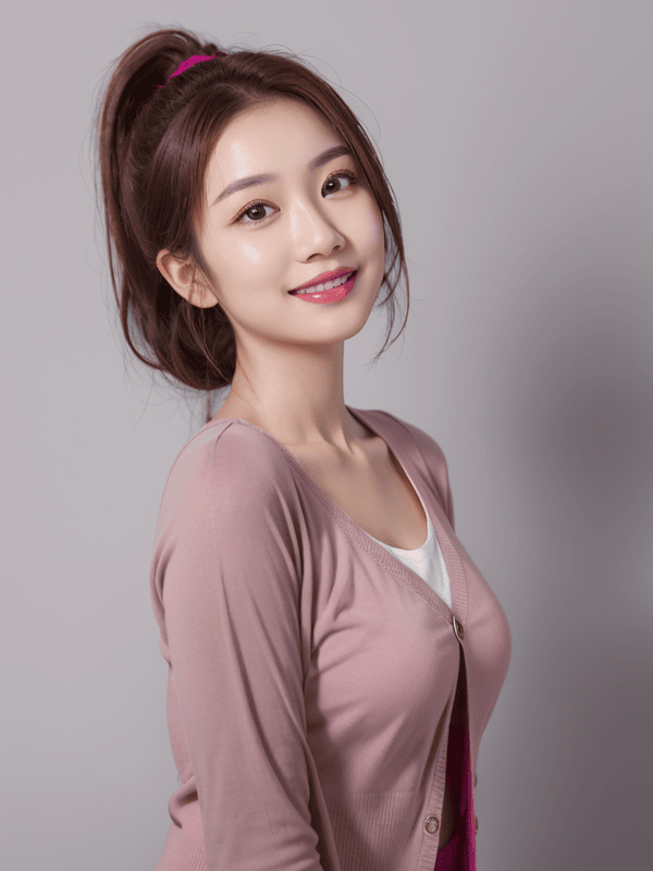 Con gái, cô gái, phụ nữ, girl, quảng cáo, beauty, áo hồng, pink, làm đẹp