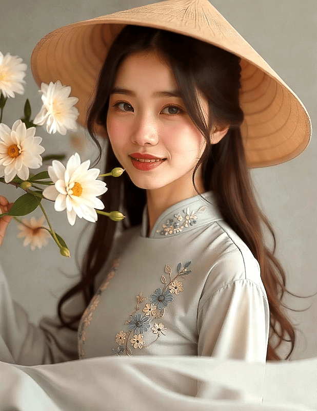 Con gái, cô gái, nữ, áo dài, trang phục truyền thống, Việt Nam 10