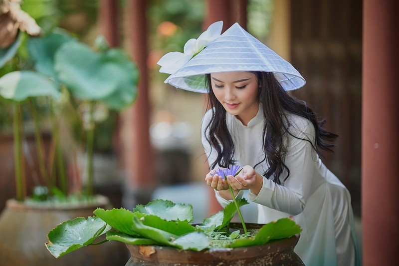 Việt Nam, áo dài, cô gái, con gái, girl - TieuBaoTruong 1