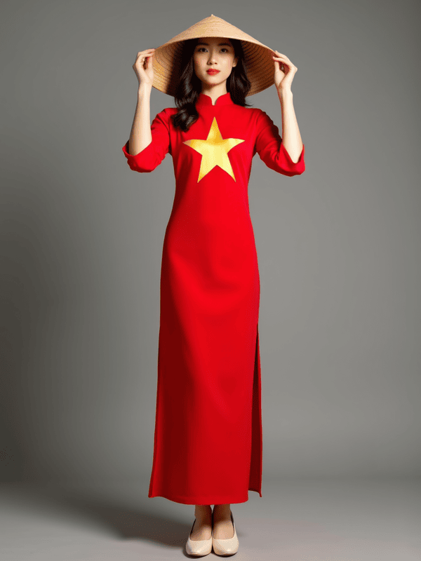Cô gái, con gái, girl, Việt Nam, áo dài, truyền thống, lá cờ Việt Nam