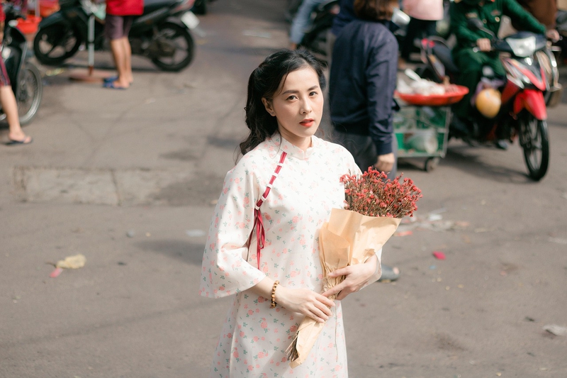 Cô gái, con gái, girl, Việt Nam, dễ thương, cute, áo dài, Tết, xuân - vominhnham (6)