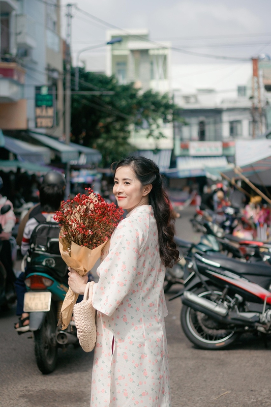 Cô gái, con gái, girl, Việt Nam, dễ thương, cute, áo dài, Tết, xuân - vominhnham (8)