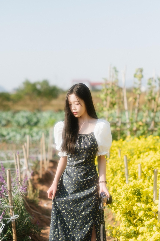 Cô gái, con gái, girl, Việt Nam, dễ thương, cute, hoa cải vàng, cải vàng - Chuotanhls (80)