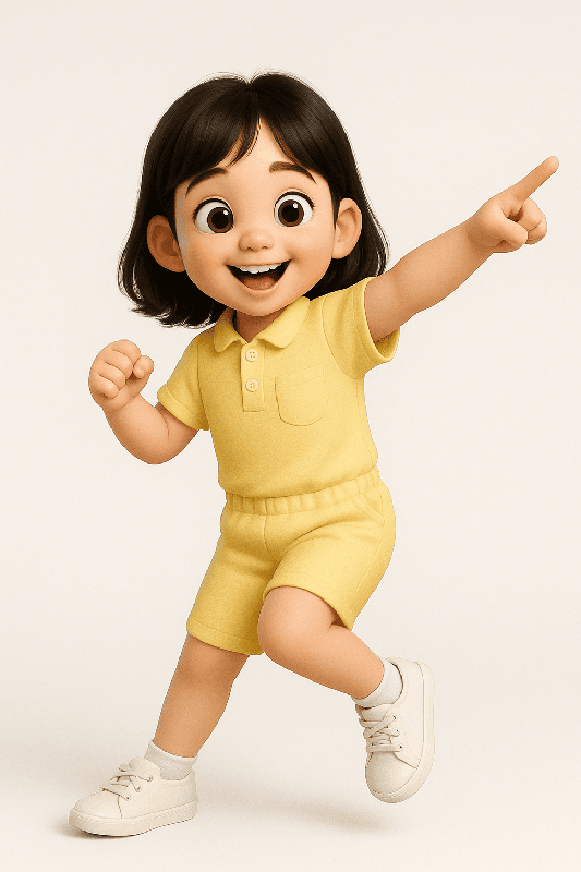 Con gái, girl, em bé, trẻ em, baby, thiếu nhi, quảng cáo, nhảy, jump 20