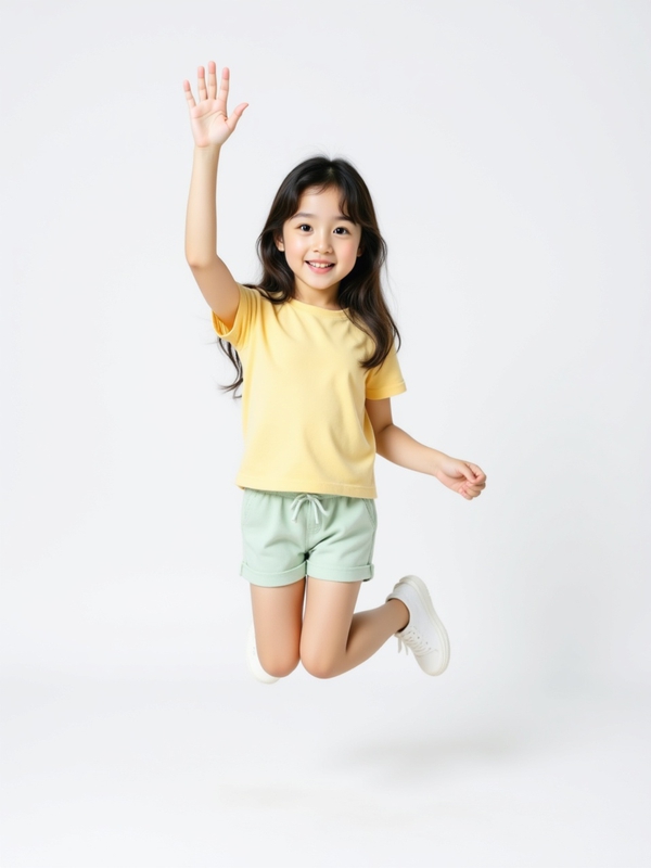 Con gái, girl, em bé, trẻ em, baby, thiếu nhi, quảng cáo, nhảy, jump 6