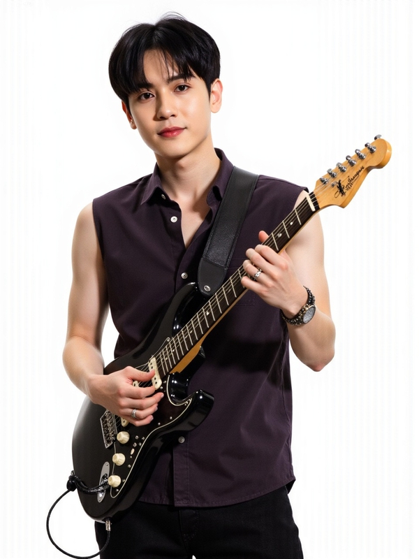 Con trai, nam, boy, nhạc sĩ, đàn, guitar, người mẫu, model 3