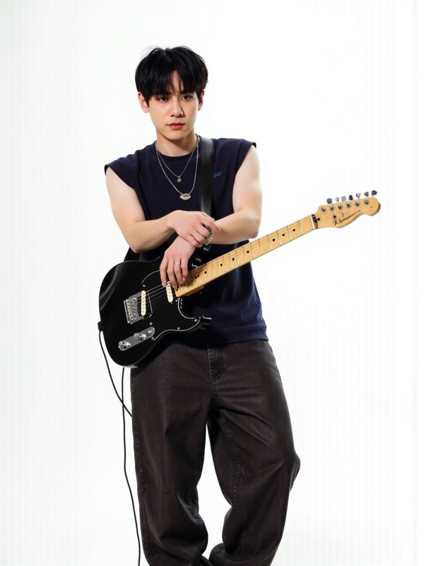 Con trai, nam, boy, nhạc sĩ, đàn, guitar, người mẫu, model 2