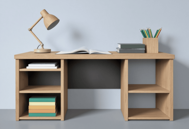 Bàn học, table, desk, bàn, bàn ghế, kệ, nội thất 8