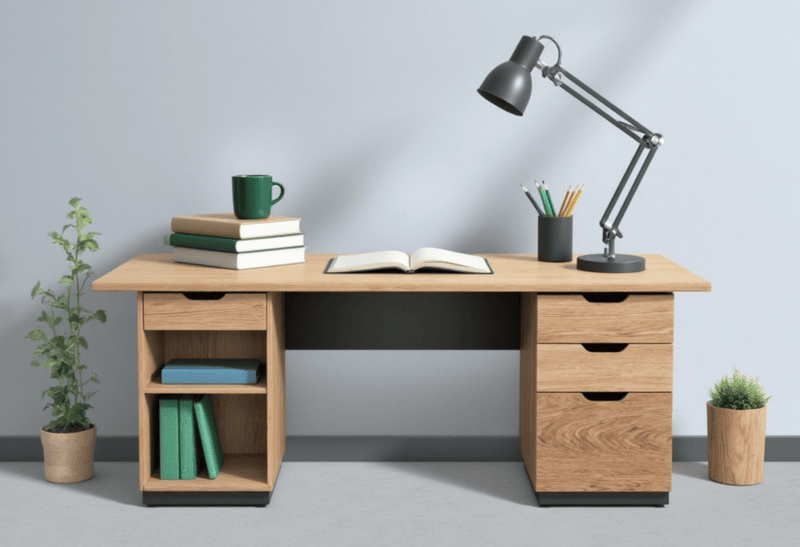 Bàn học, table, desk, bàn, bàn ghế, kệ, nội thất 7