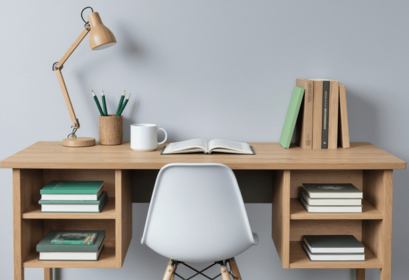 Bàn học, table, desk, bàn, bàn ghế, kệ, nội thất 6