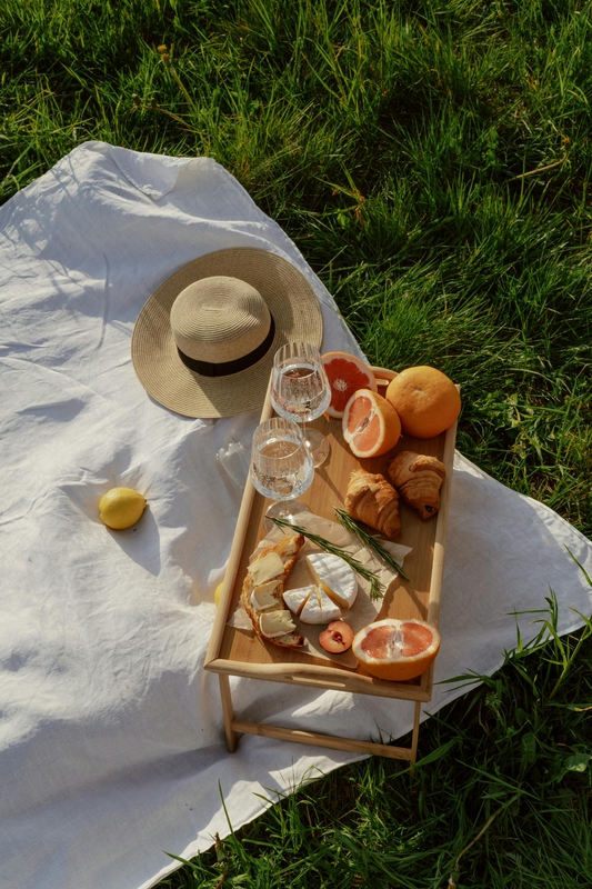 Picnic, bánh, trái cây, cắm trại, camping - Ron Lach
