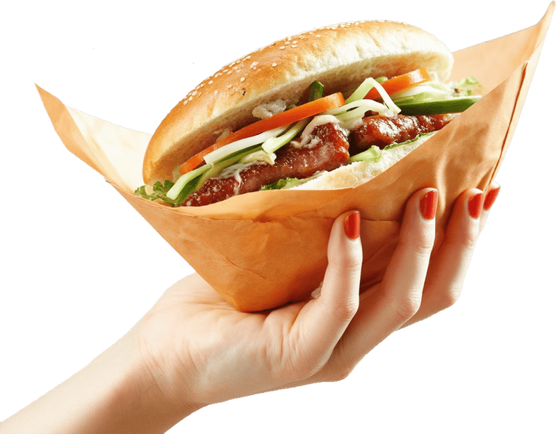 Bánh mì, bánh mì thịt, bánh mì Việt Nam, bàn tay, hand, ẩm thực, thực phẩm, food, F&B 1