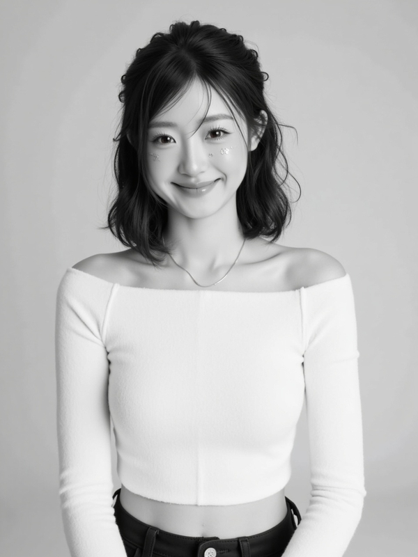 Con gái, cô gái, girl, nhân viên, worker, black and white, B&W 3