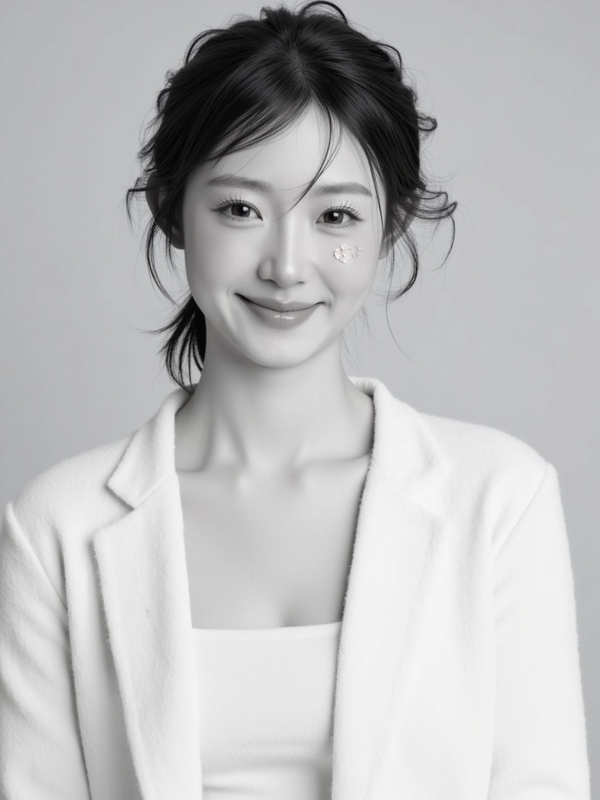 Con gái, cô gái, girl, nhân viên, worker, black and white, B&W 1