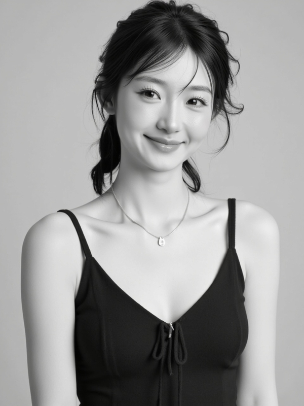 Con gái, cô gái, girl, nhân viên, worker, black and white, B&W 6