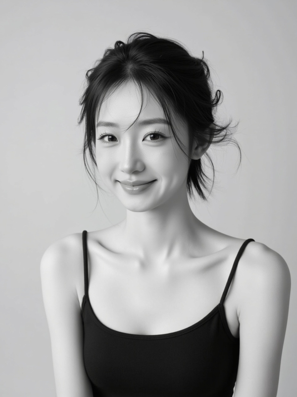 Con gái, cô gái, girl, nhân viên, worker, black and white, B&W 9