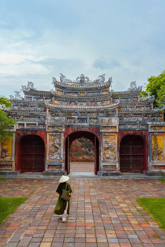 Đại Nội Huế, Hue Citadel, cổng thành, Huế, kiến trúc cung đình, royal architecture, nón lá, conical hat - Ninh Tien Dat