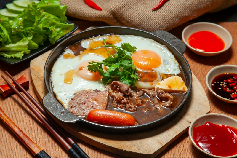 Bánh mì chảo, bò né, món ăn Việt Nam, Việt Nam, ẩm thực, food - Thien Binh