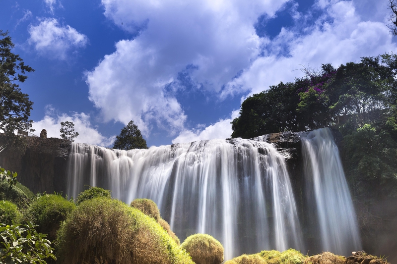 Thác nước, waterfall, rừng cây, forest, thiên nhiên, nature, Tây Nguyên, Central Highlands - Quangpraha