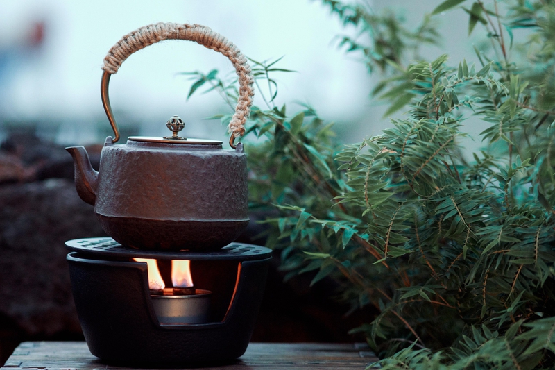 Ấm trà, teapot, đun nước, pestle, ngoài trời, outdoor, mộc mạc - ymyphoto 1