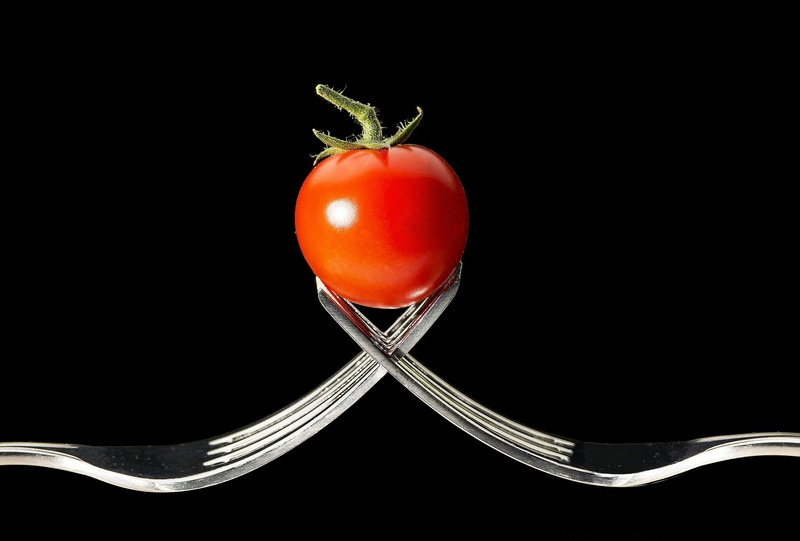 Nĩa, fork, inox, và chua, tomato, stainless, sản phẩm, product shot, dụng cụ bếp-  Mauro_B