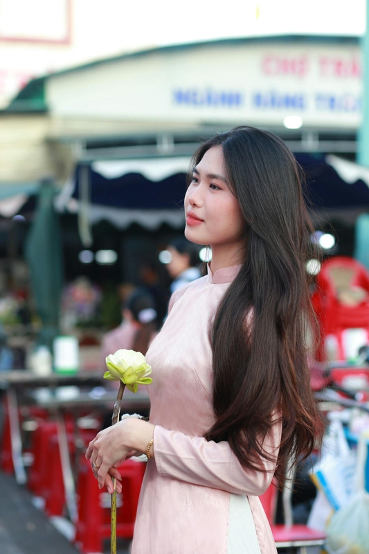Áo dài, Học sinh, student, sinh viên, Việt Nam, con gái, cô gái, girl - Võ Châu 2