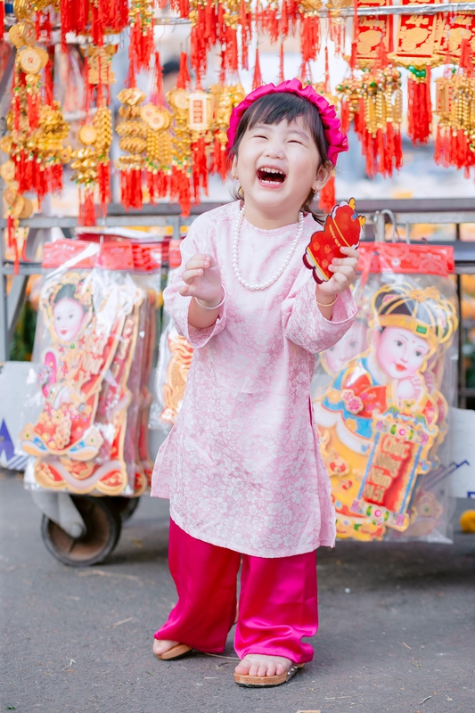 Áo dài, con gái, trẻ em, em bé, kid, baby, model, người mẫu, Việt Nam, cô gái, girl - Long Hoang 3