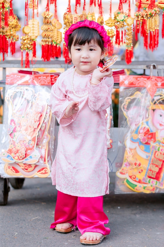 Áo dài, con gái, trẻ em, em bé, kid, baby, model, người mẫu, Việt Nam, cô gái, girl - Long Hoang 6