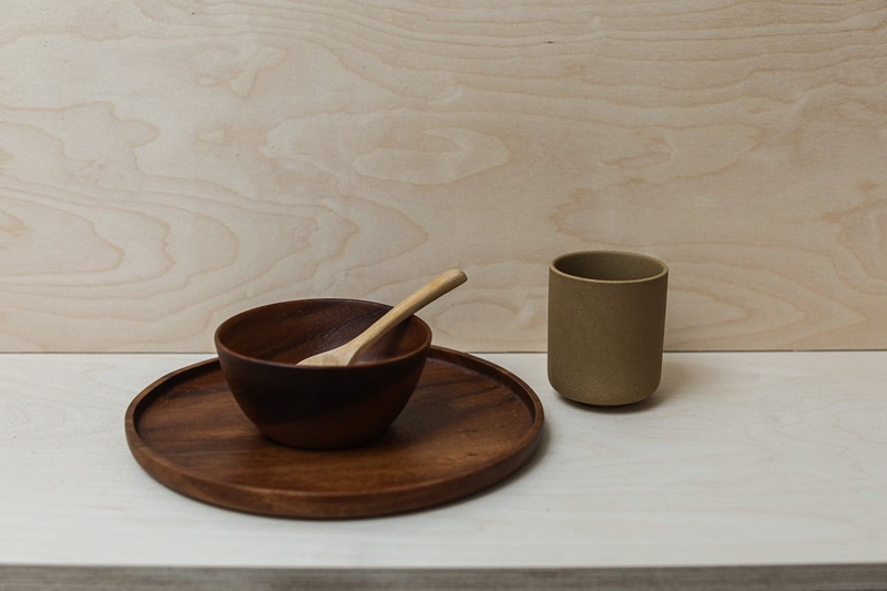 Dĩa gỗ, wooden plate, ly, container, bát gỗ, wooden bowl, kitchen, dụng cụ bếp - Cup of Couple 2
