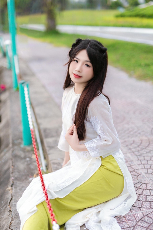 Áo dài, con gái, sinh viên, student, truyền thống, Việt Nam, cô gái, girl - Sơn Ngọc 17