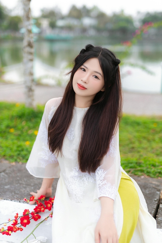 Áo dài, con gái, sinh viên, student, truyền thống, Việt Nam, cô gái, girl - Sơn Ngọc 14