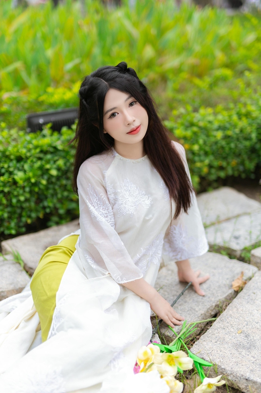 Áo dài, con gái, sinh viên, student, truyền thống, Việt Nam, cô gái, girl - Sơn Ngọc 10
