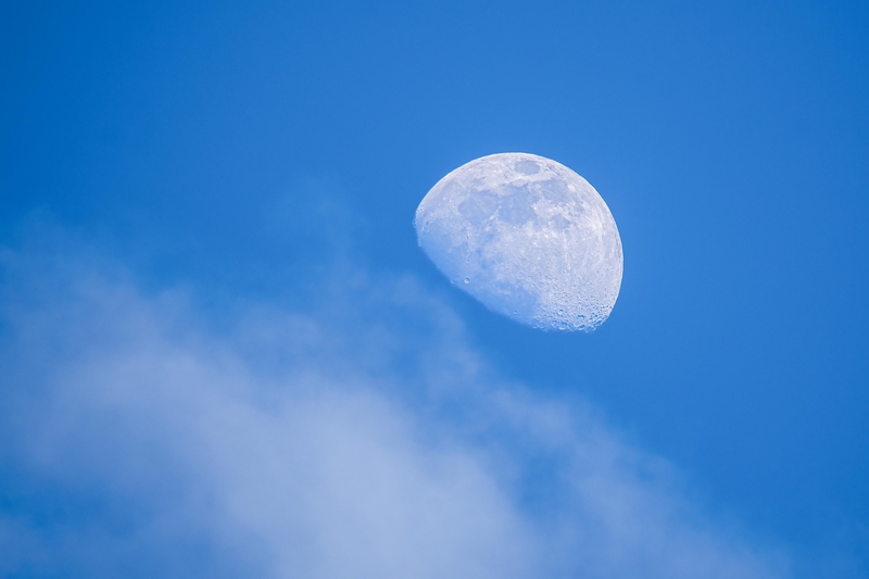 Moon, mặt trăng,mây, cloud, trời xanh, sky, hình nền, background- fotoblend
