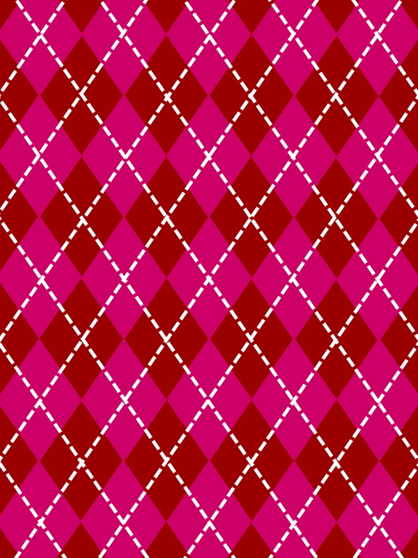 Họa tiết, checkered, caro, geometric, hình học, hồng, đỏ, red, pink - Rarity_designs 1