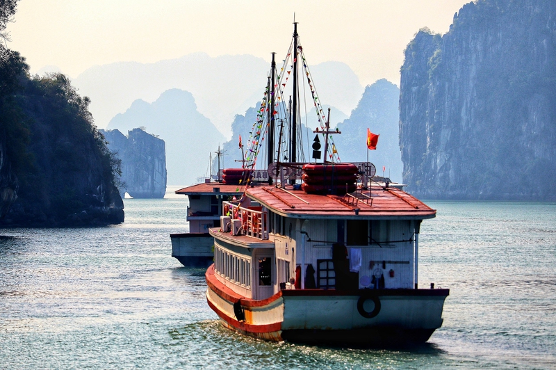 Hạ Long, Việt Nam, thuyền,  Ha Long, Vietnam, boat- Tho-Ge
