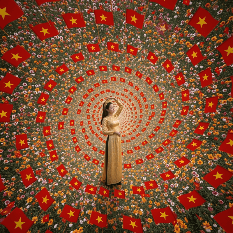 A surreal yet harmonious composite image crafted with artistic precision,...