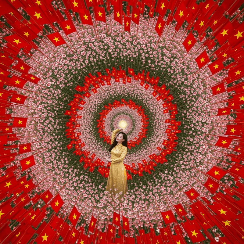 A surreal yet harmonious composite image crafted with artistic precision,...
