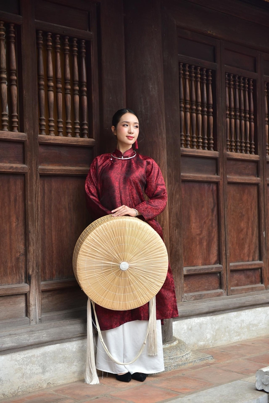 Cô gái, con gái, thiếu nữ, girl, Việt Nam, áo dài, nón quai thao, truyền thống, conical hat with chin strap, traditional - Felix Young 8