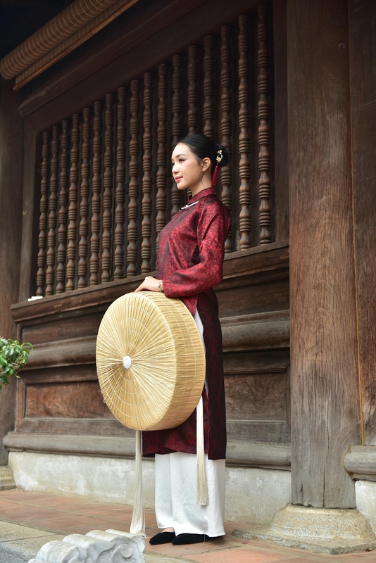 Cô gái, con gái, thiếu nữ, girl, Việt Nam, áo dài, nón quai thao, truyền thống, conical hat with chin strap, traditional - Felix Young 5