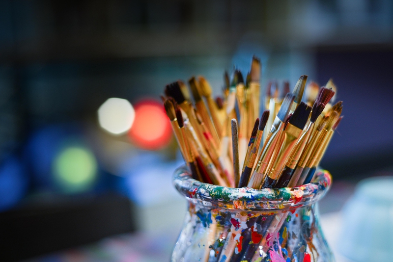 Bút chì, bút màu, bảng màu, pencils, crayons, palettes -ClickerHappy